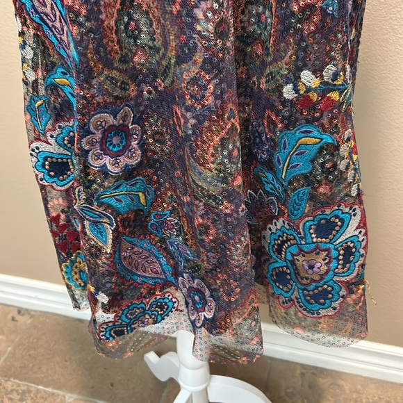 Sundance Palace Tapestry Embroidered Mesh Dress - Picture 11 of 13